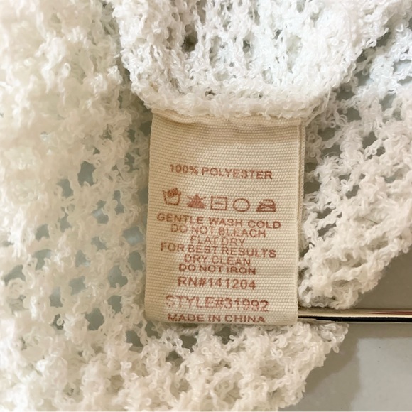 Hem & Thread Open Knit Open Twist Back Sweater L - Picture 9 of 9